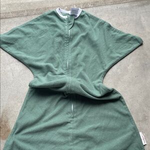 Sleeping Baby Soft Sage Green Fleece Sleep Sack